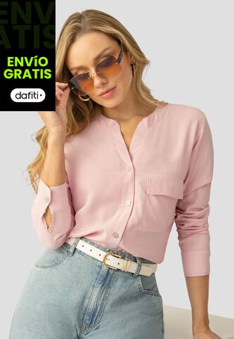 Camisa Mujer Rosa Polvo Mp 112233 MP