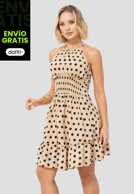 Vestido Corto Mujer Estampado Mp 101029