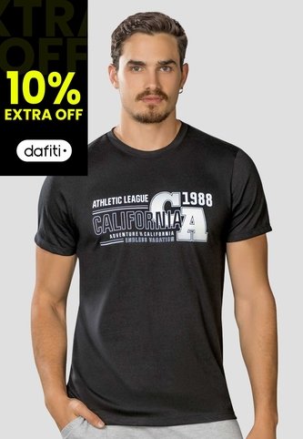 Camiseta Hombre Negro Mp 113612 MP