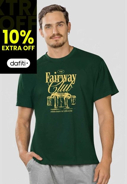 Camiseta Hombre Verde Pino Mp 113762