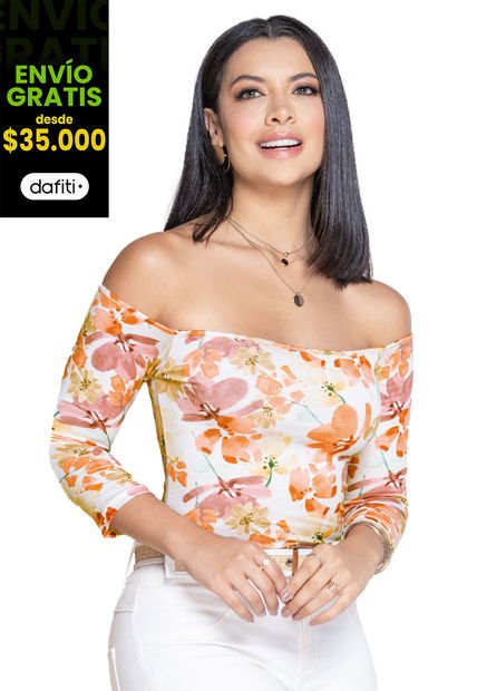 Camiseta Mujer Multicolor Mp 4012