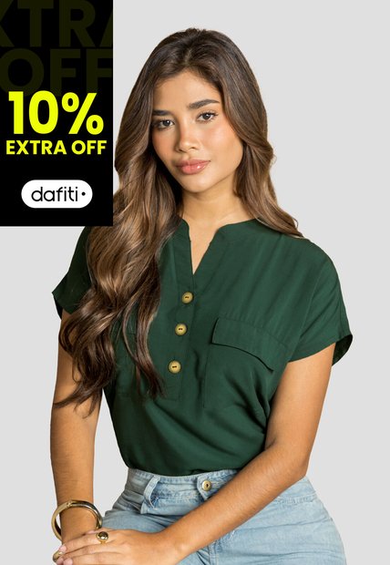 Blusa Mujer Verde Pino Mp 110853