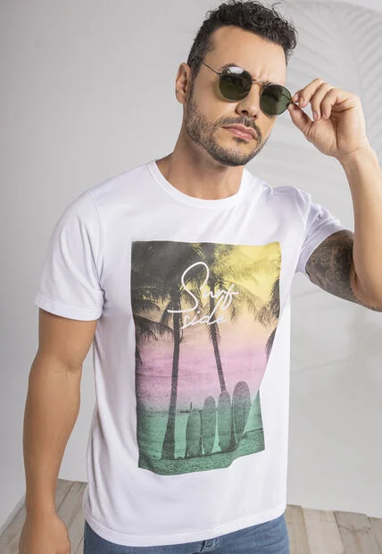 Camiseta Hombre Blanco Mp 101784