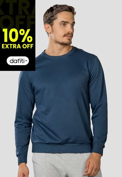 Buzo Hombre Azul Profundo Mp 86579