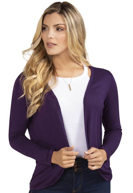Saco Tejido Para Mujer Berenjena Mp