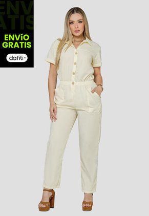 Enterizo Largo Mujer Caqui Mp 101026