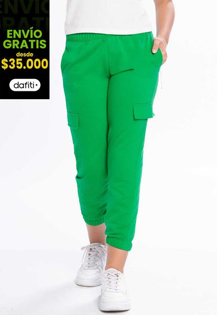 Jogger Infantil Femenino Verde Mp 210