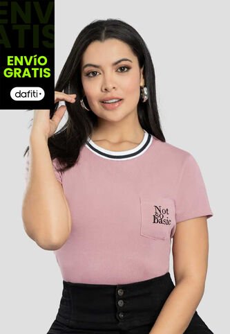 Camiseta Mujer Rosa Polvo Mp 111398 MP