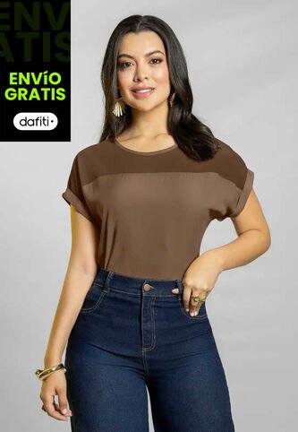 Blusa Mujer Chocolate Mp 111779 MP
