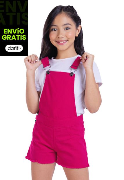 Overall Infantil Femenino Fucsia Mp 2939