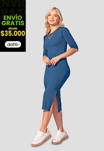 Vestido Mujer Azul Profundo Mp 107551 MP