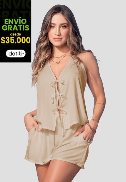 Conjunto Mujer Latte Mp 107864