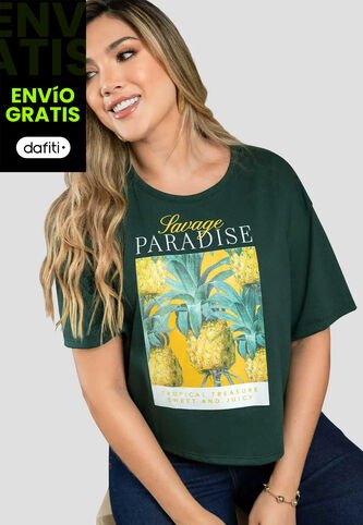 Camiseta Mujer Verde Pino Mp 111400 MP