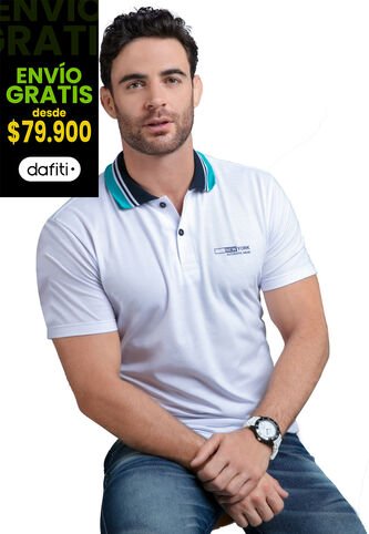 Polo Hombre Blanco Mp 88999 MP
