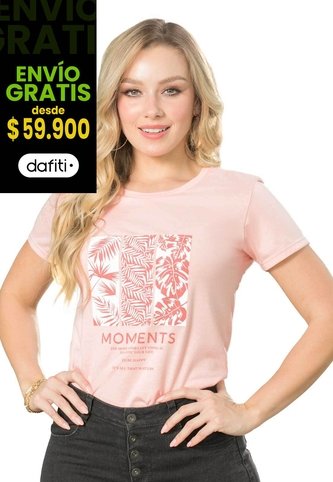 Camiseta Mujer Rosa Mp 138 MP