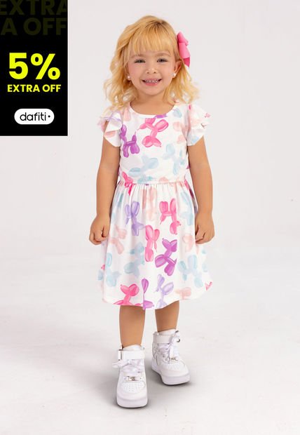 Vestido Infantil Femenino Multicolor Mp 101109