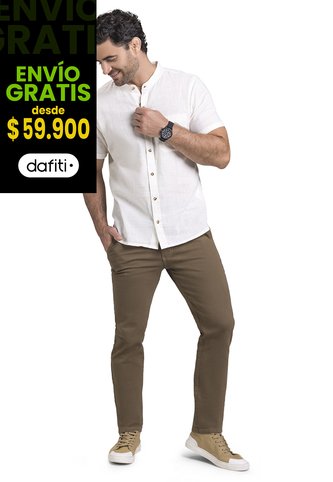 Camisa Hombre Beige Mp 3139 MP