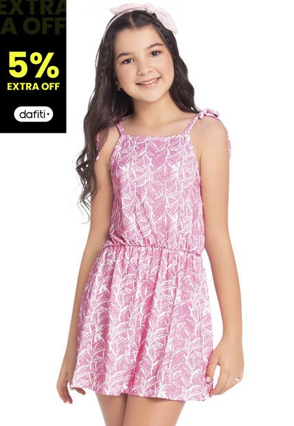 Vestido Para Niña Palo De Rosa Mp