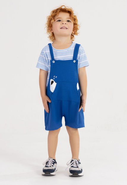 Conjunto Infantil Masculino Azul Mp 101257