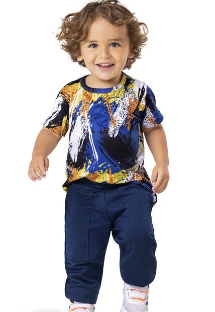 Conjunto Infantil Niño Azul Mp 5699