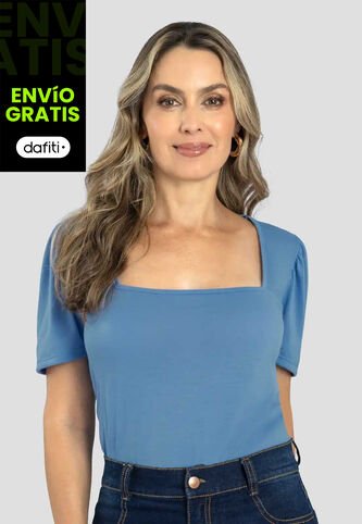 Blusa Mujer Azul Indigo Mp 111404 MP