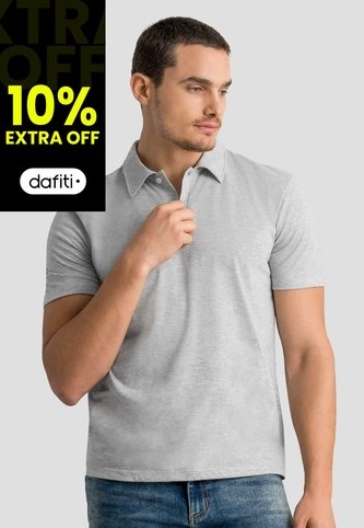 Polo Hombre Gris Jaspe Mp 113053 MP