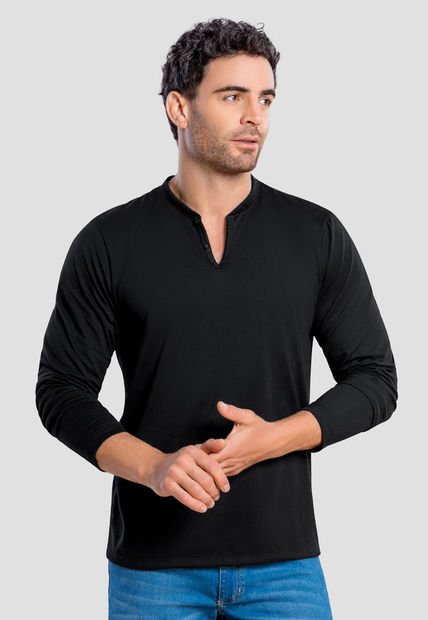Camibuzo Hombre Negro Mp 104788