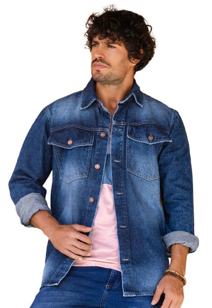 Chaqueta Hombre Azul Mp 9282