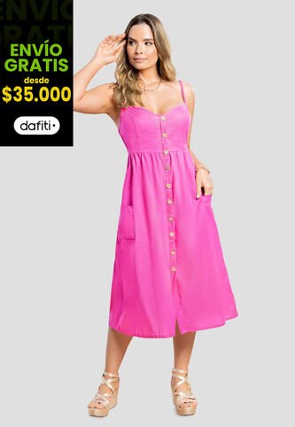 Vestido Mujer Fucsia Mp 105623 MP