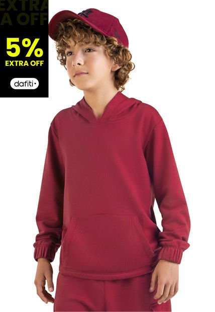 Buzo Infantil Masculino Rojo Mp 6459