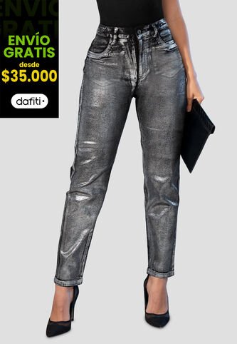 Jean Mujer Plateado Mp 105370 MP