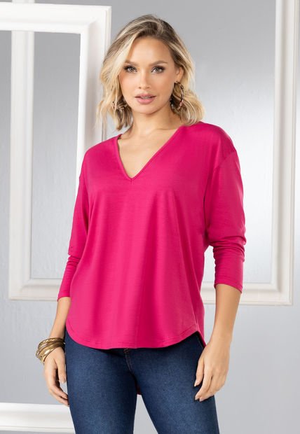 Camiseta Mujer Fucsia Mp 16856