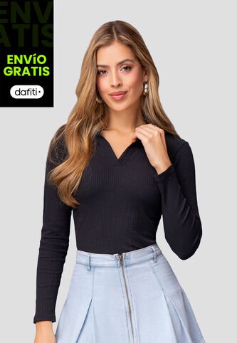 Camibuzo Mujer Negro Mp 110850 MP