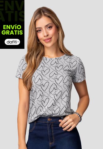 Camiseta Mujer Estampado Mp 112021 MP