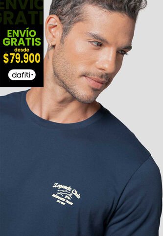 Camiseta Hombre Azul Profundo Mp 114233 MP