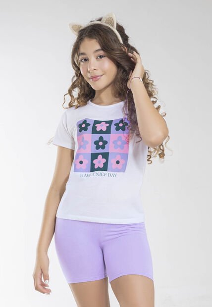 Camiseta Infantil Blanco Mp 1887