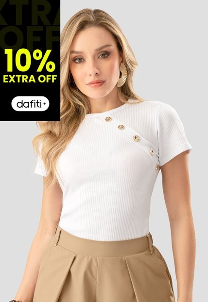 Blusa Mujer Blanco Mp 112246