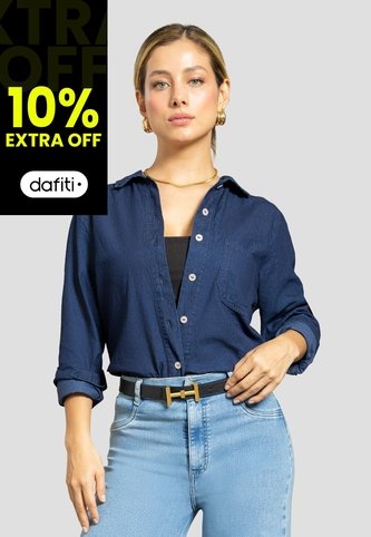 Camisa Mujer Azul Mp 111861 MP