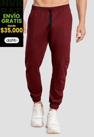 Jogger Hombre Vinotinto Mp 104553 MP