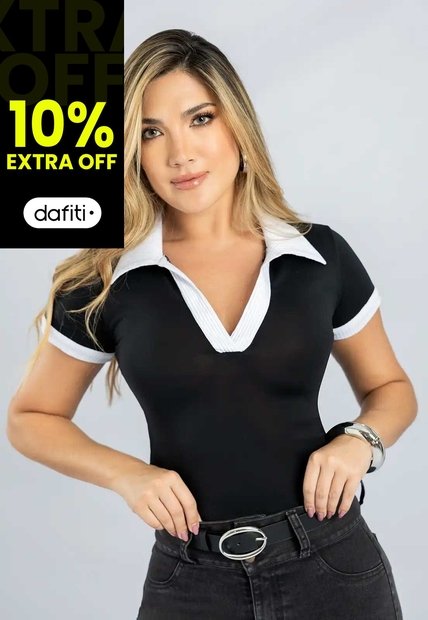 Polo Mujer Negro Mp 111394