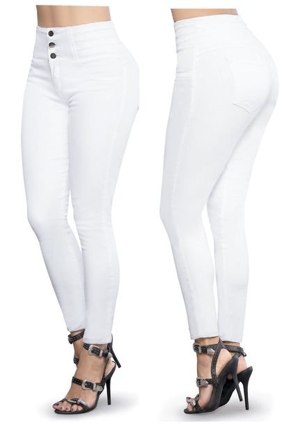 Pantalón Mujer Blanco Mp 69435