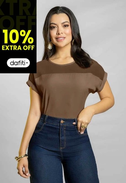 Blusa Mujer Chocolate Mp 111779