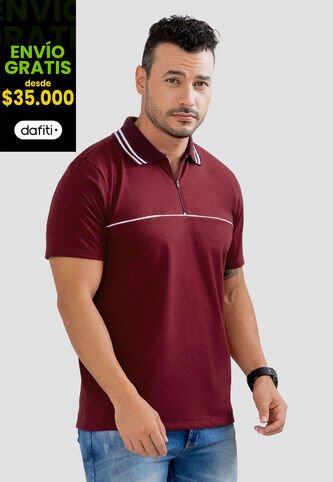 Polo Hombre Vinotinto Mp 104124 MP