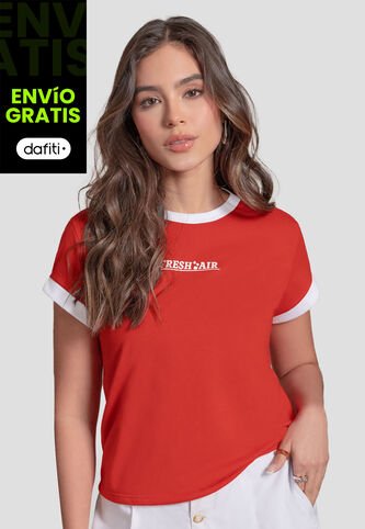 Camiseta Mujer Rojo Mp 110989 MP