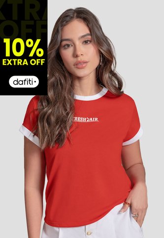 Camiseta Mujer Rojo Mp 110989 MP