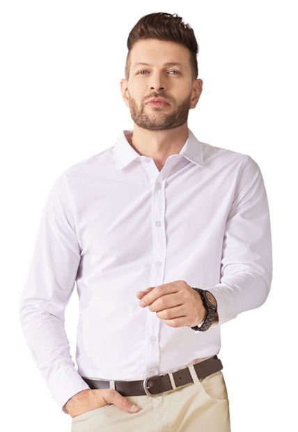 Camisa Hombre Blanco Mp 549