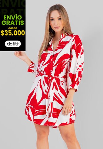 Vestido Corto Mujer Rojo Mp 104010 MP