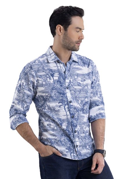 Camisa Hombre Blanco Mp 7790