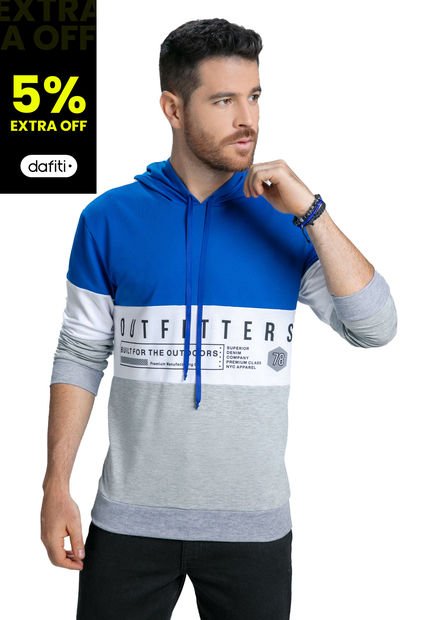 Buzo Hombre Azul Mp 89074
