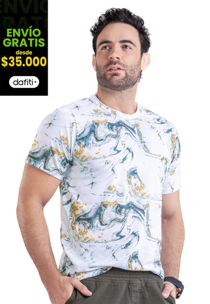 Camiseta Hombre Multicolor Mp 7768